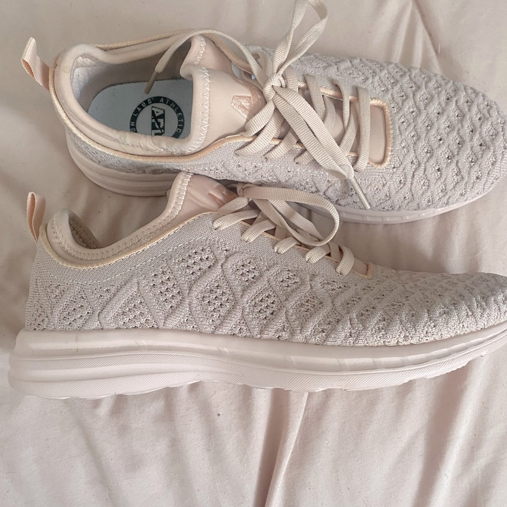 APL WOMENS BLUSH PINK SNEAKERS - worn 1x